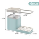 Soap Dispenser Manual Press/أستاند الاسفنج مع موزع الصابون