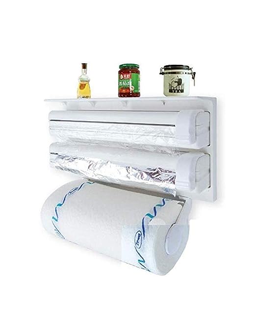 TRIPLE PAPER DISPENSER / منظم ورق الألمنيوم والنايلون والمناديل