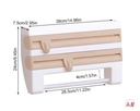 TRIPLR PAPER STAND/استاند تعليق الالومنيوم