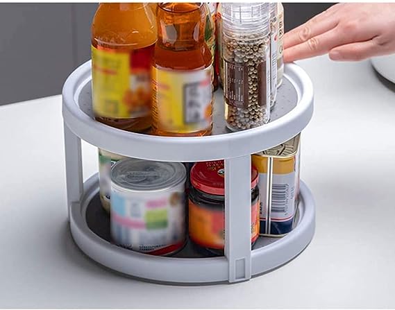 TWO-TIER TURNTABLE / منظم العلب الدوار4