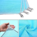 This trekking mat is sand-repellent/بساط الرحلات مقاوم للرمال