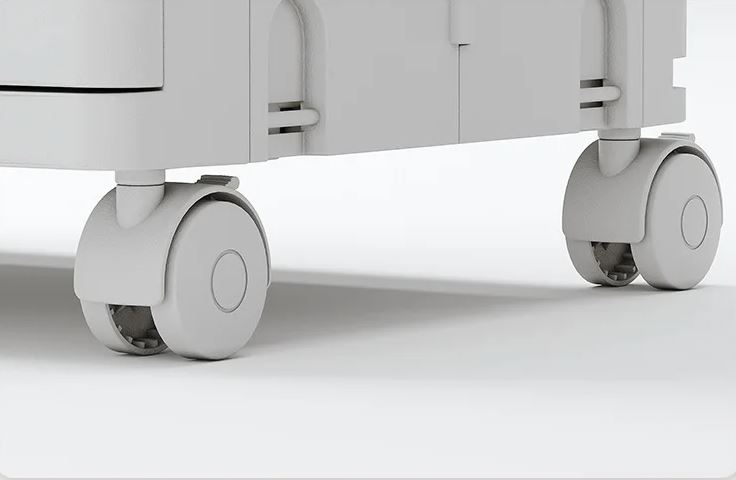 Transparent Foldable Storage Boxes with Wheels, Storage Container Organizer/ صناديق تخزين شفافة قابلة للطي مع عجلات