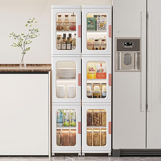 Transparent Foldable Storage Boxes with Wheels, Storage Container Organizer/ صناديق تخزين شفافة قابلة للطي مع عجلات