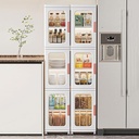 Transparent Foldable Storage Boxes with Wheels, Storage Container Organizer/ صناديق تخزين شفافة قابلة للطي مع عجلات