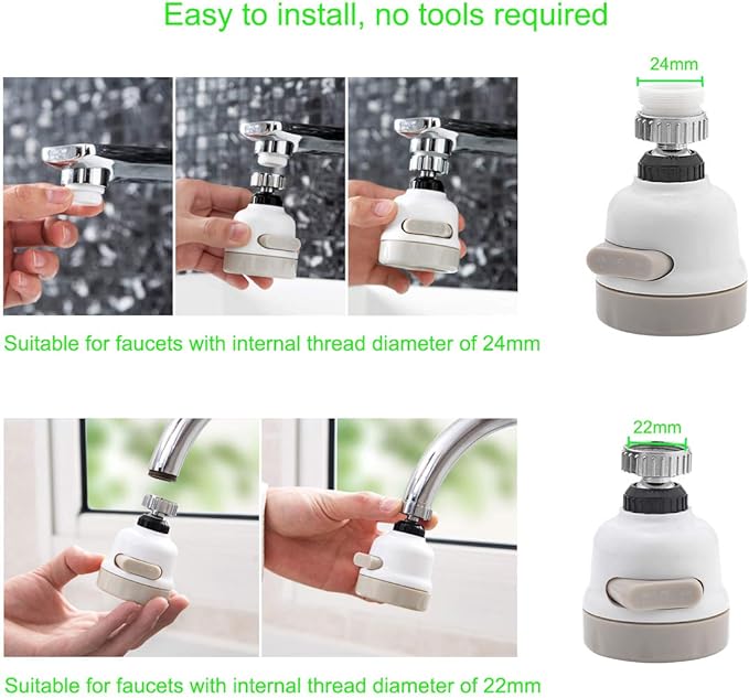 UNIVERSAL SPLASHPROOF HEAD / وصلة الصنبور