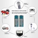 USB AAA 4 Batteries/ بطارية بالشحن 

