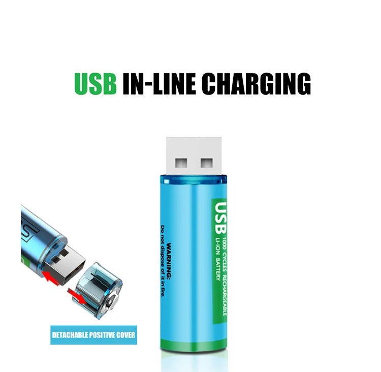 USB AAA 4 Batteries/ بطارية بالشحن 
