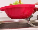Vegetable Laundry Basket With Handle/سلة غسيل الخضار بمقبض