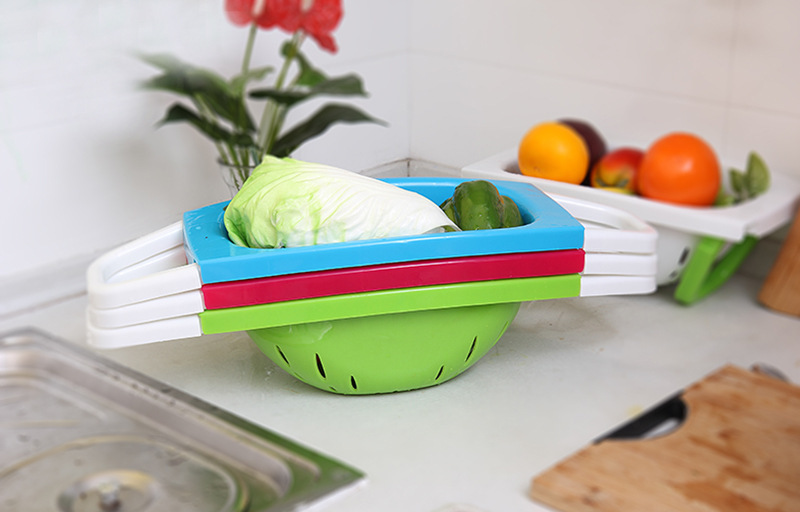 Vegetable Laundry Basket With Handle/سلة غسيل الخضار بمقبض