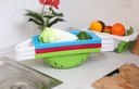 Vegetable Laundry Basket With Handle/سلة غسيل الخضار بمقبض