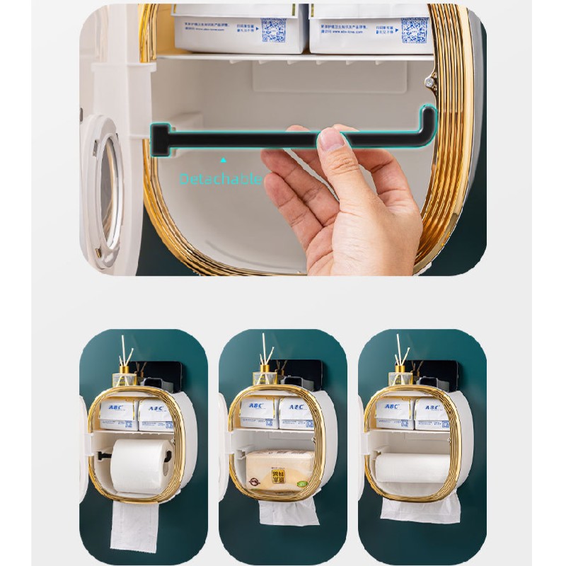 WALL MOUNTED BATHROOM TISSUE HOLDER / علبة المناديل الجدارية للحمام