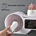 WALL MOUNTED ROLL PAPER STORAGE BOX / علبة المناديل مع صندوق للتخزين