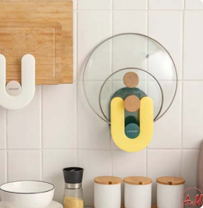 WALL POT COVER HOLDER / حامل أغطية القدور الجداري