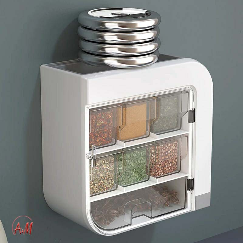WALL SPICES ORGANIZER / منظم التوابل الجداري