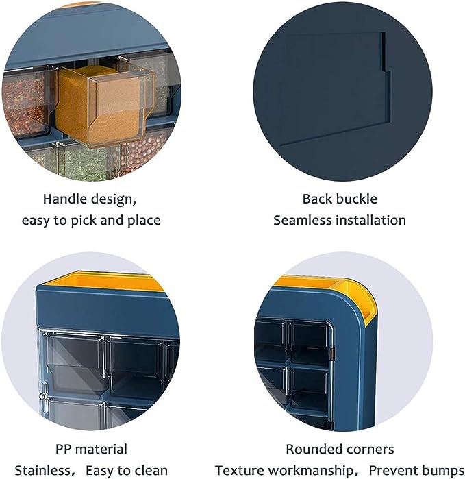 WALL SPICES ORGANIZER / منظم التوابل الجداري
