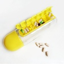 WATER BOTTLE WITH PILL BOX / علبة المياه مع منظم للأدوية