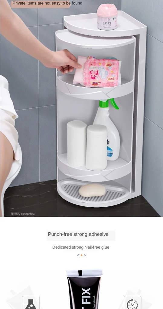 CORNER SHELF BIG/منظم أدوات الحمام