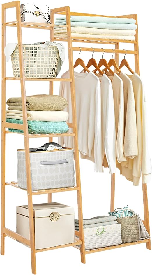 WOODEN CLOTHES STAND / ستاند الملابس الخشبي