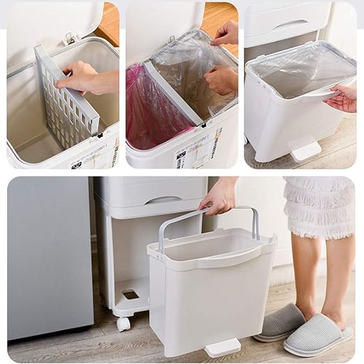Wheeled trash can/سلة المهملات بالعجلات