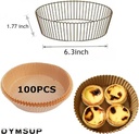 air fryer pad paper 100PCs/ورق القلاية الهوائية