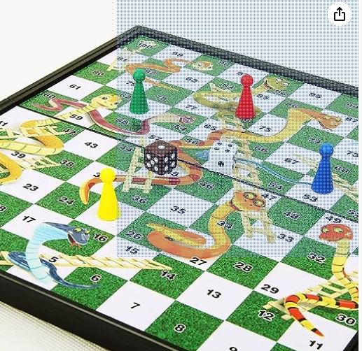snake and ladder game Set/ لعبة السلم والثعبان
