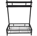 the 2 level multi function storage rack/رف تخزين متعدد الوظائف بمستويين
