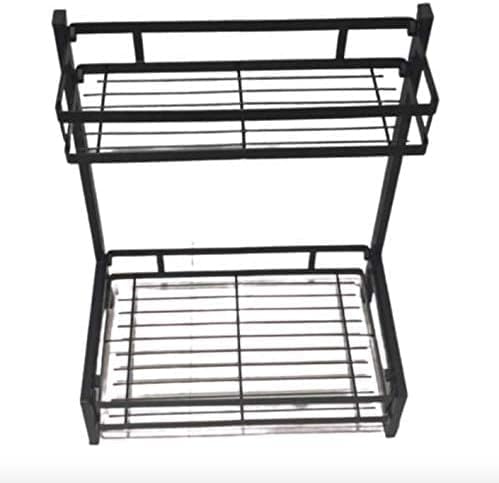 the 2 level multi function storage rack/رف تخزين متعدد الوظائف بمستويين