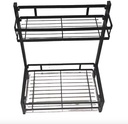 the 2 level multi function storage rack/رف تخزين متعدد الوظائف بمستويين