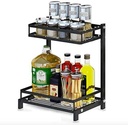 the 2 level multi function storage rack/رف تخزين متعدد الوظائف بمستويين