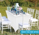 White Table Cover/ غطاء الطاولة الأبيض 
