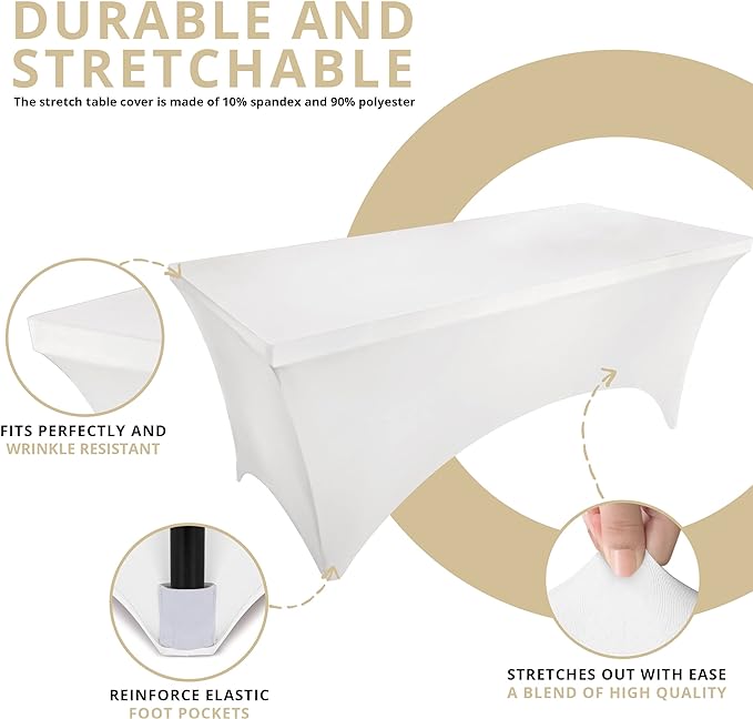  White Table Cover/ غطاء الطاولة الأبيض 
