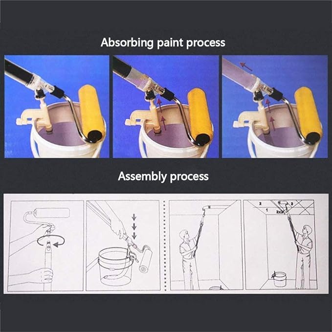 PAINT ROLLER CLEVER PAINTBRUSH/فرشاة الدهان الطويلة