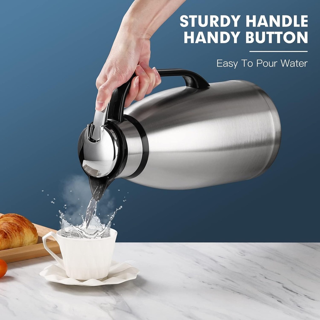 STAINLESS STEEL VACUUM INSULATED KETTEL 2 L/غلاية من الفولاذ المقاوم للصدأ
