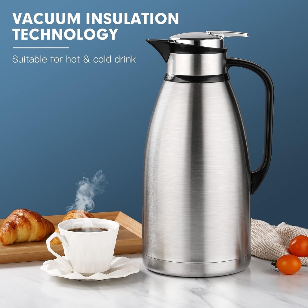 STAINLESS STEEL VACUUM INSULATED KETTEL 2 L/غلاية من الفولاذ المقاوم للصدأ