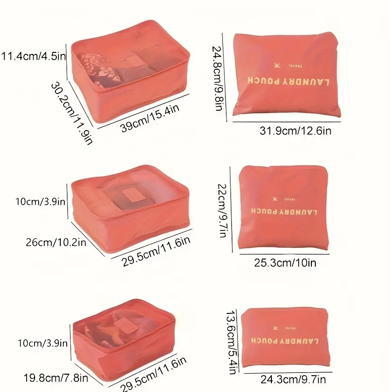 Travelling Bags Set / طقم حقائب السفر 6 قطع