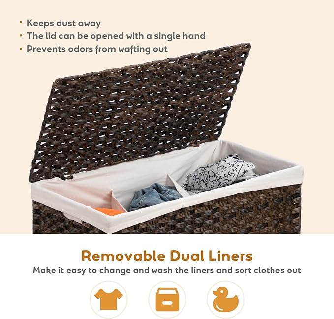 CLOTHES BASKET WITH WHEEL/ صندوق الملابس بالعجلات