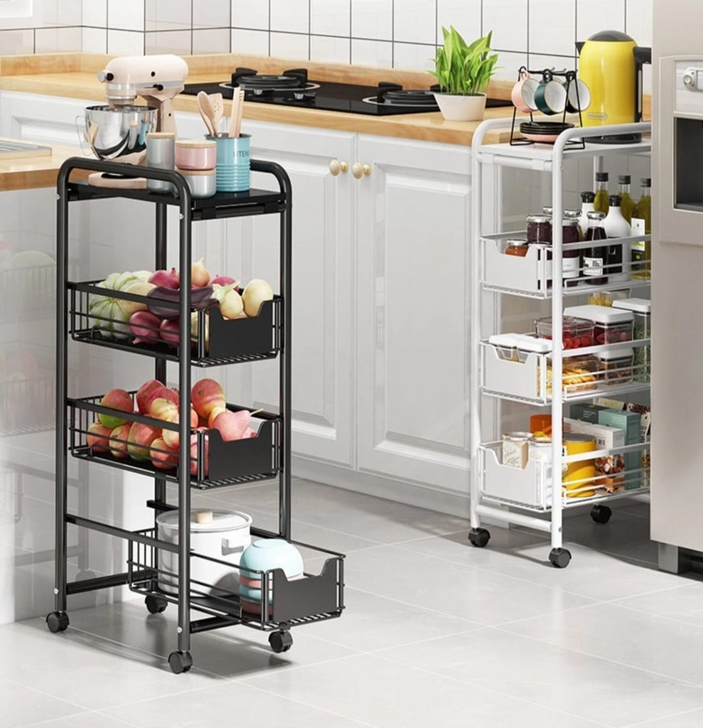 KITCHEN ORGANIZING RACK WITH DRAWERS / ستاند تنظيم المطبخ مع أدراج