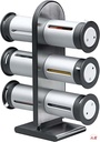 6 MAGNETIC SPICE JARS ORGNIZER /منظم توابل المغناطيسي 6 زجاجات