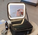 ORGANISER Makeup Bag with LED Mirror 24x26/ حقيبة تنظيم المكياج مع مرآة LED 