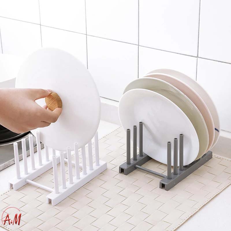 Organizer dishes and lids/منظم الصحون والأغطية