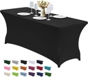  Stretchable Table Cover-Black/ غطاء طاولة المطاط - اسود