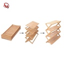SHOE SHELF WOOD FOLDABLE  /ستاند الأحذية الخشبي
