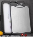 STAINLESS STEEL ANTIBACTERIAL CUTTING BOARD SMALL SIZE / لوح التقطيع الحجم الصغير