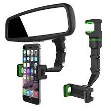Universal Mobile Rear view Mirror Phone Holder / حامل الموبايل لمرآة السيارة