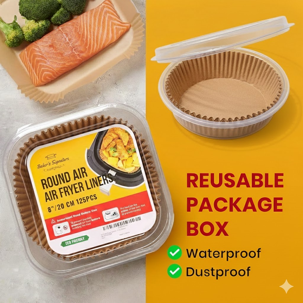 air fryer pad paper 100PCs/ورق القلاية الهوائية