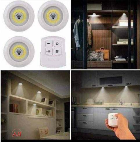 led light with remote/لمبات اليد مع ريموت كنترول