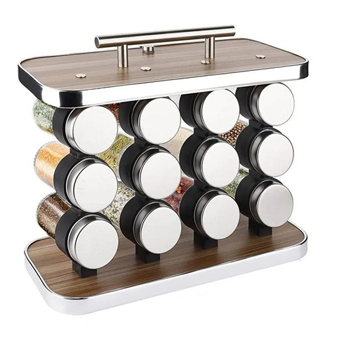 16  JARs spice rack / ستاند التوابل 16 قطعة