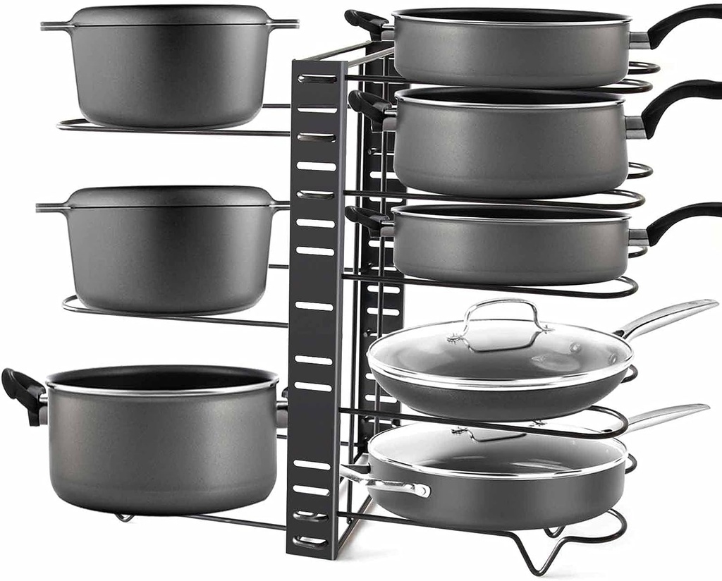 8 Tier pot pan Organizer/ منظم أواني الطهي 8 رفوف