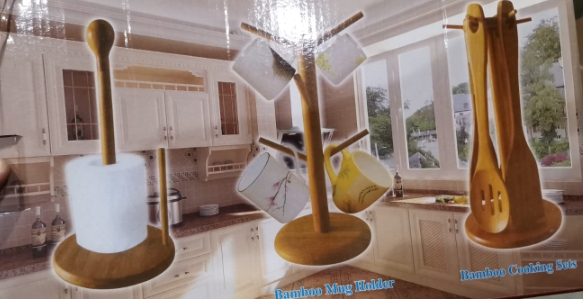 BAMBOO SETS / طقم خشبي متعدد الاستخدام