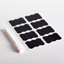 A set of 24-piece spices stickers with a pen/طقم ملصقات توابل مكون من 24 قطع مزود بقلم  